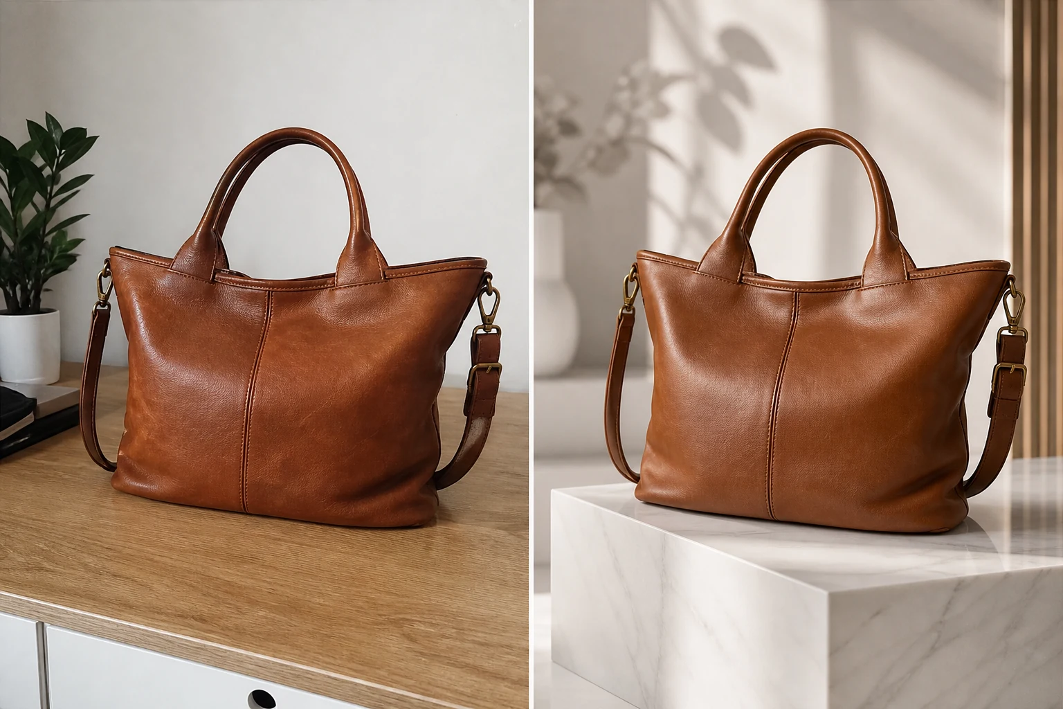 Product creative before and after